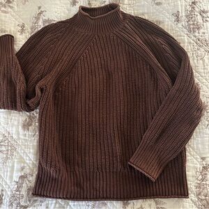 J. Crew Women’s  Chocolate Turtleneck Sweater